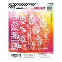Carabelle Studio Art Printing Texture Plate Abstract Flowers