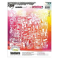 Carabelle Studio Art Printing Texture Plate with Letters