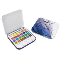 Daler Rowney Aquafine Travel Tin (24 Half Pans)