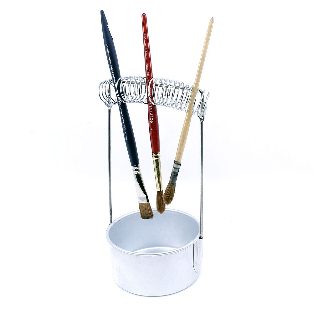 Oil Painting Pen Brush Washer with Screen and Holder Spring Brush