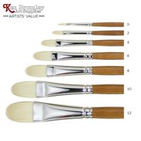 Ken Bromley Artists' Value Ivory Taklon Filbert Brush