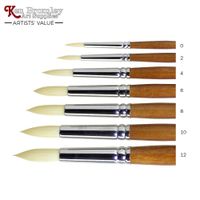 Ken Bromley Artists' Value Ivory Taklon Round Brush