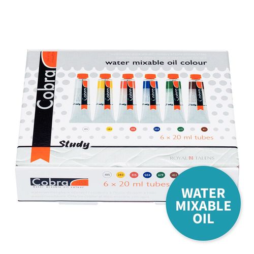 Image of Cobra Study Water Mixable Oils Set 6 x 20ml