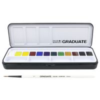 Daler-Rowney Graduate Watercolour 12 Half Pan Metal Tin Set