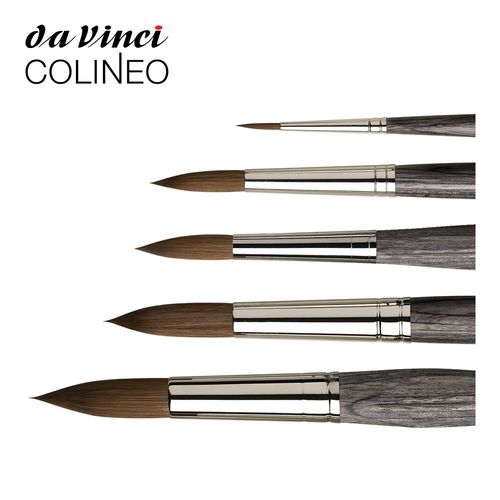 Da Vinci Colineo Synthetic Kolinsky Sable Brush - Round, Size 10, Short  Handle