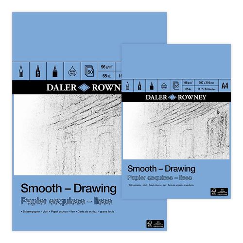 Image of Daler Rowney Smooth Drawing Pad 96gsm