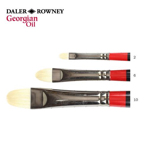 Image of Daler Rowney Georgian Short Filbert Brush