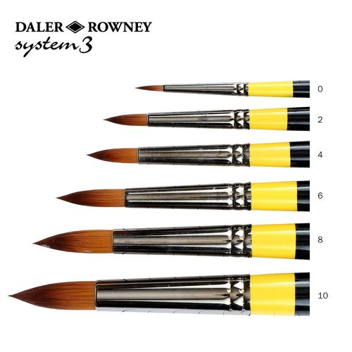 Image of Daler Rowney System 3 SY45 Long-Handle Round