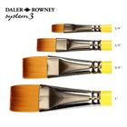 Thumbnail 1 of Daler Rowney System 3 Acrylic Brushes SY55 Short Flat