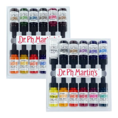 Image of Dr Ph Martins Hydrus Liquid Watercolour Paint 12 x 15ml Sets
