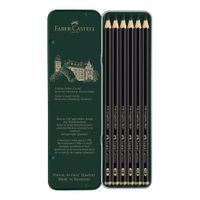 Faber Castell PITT Graphite Matt Pencil Tin of 6