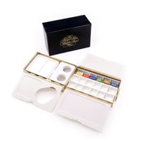 Frazer Price Brass Watercolour Palette Box with 6 W&N Pans