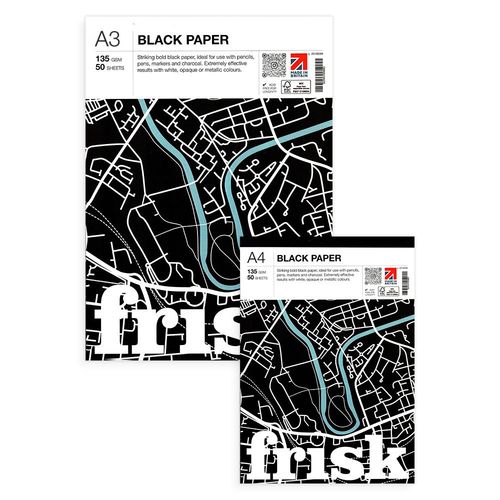 Image of Frisk Black 135gsm Paper Pads