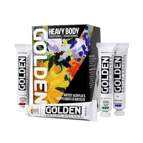 Image of Golden Heavy Body Acrylics Traditional Colours Set