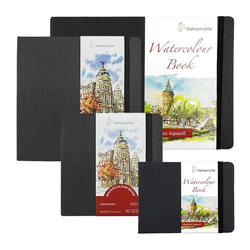 Hahnemuhle Toned Grey Watercolor Paper Book, 30 Sheets, Square