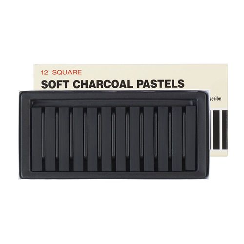 Image of Inscribe Soft Charcoal Pastels Box of 12