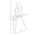 Thumbnail 2 of Jullian Vintage Oak French Easel with carry bag