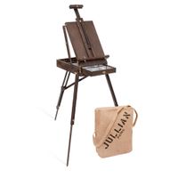 Jullian Vintage Oak French Easel with carry bag