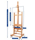 Thumbnail 2 of Mabef M19 Double Sided Studio Easel