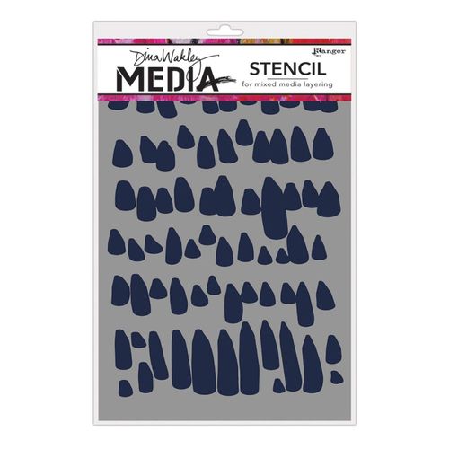 Image of Dina Wakley Media Stencil Petals