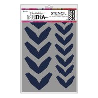 Dina Wakley Media Stencil Large Fractured Chevrons
