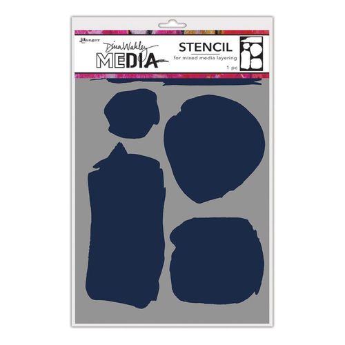 Image of Dina Wakley Media Mask and Stencil Uneven Shapes