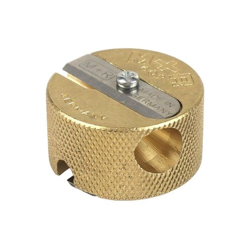 Image of M&R Professional Solid Brass 2 Hole Pencil Sharpener