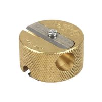 M&R Professional Solid Brass 2 Hole Pencil Sharpener