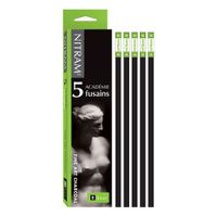 Nitram Academie Fusains Square Charcoal Sticks 5 x B 5mm