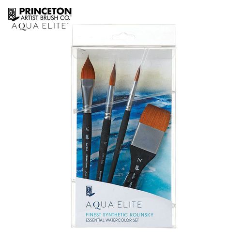 Image of Princeton Aqua Elite Ser 4850 Essential Set of 4 Brushes