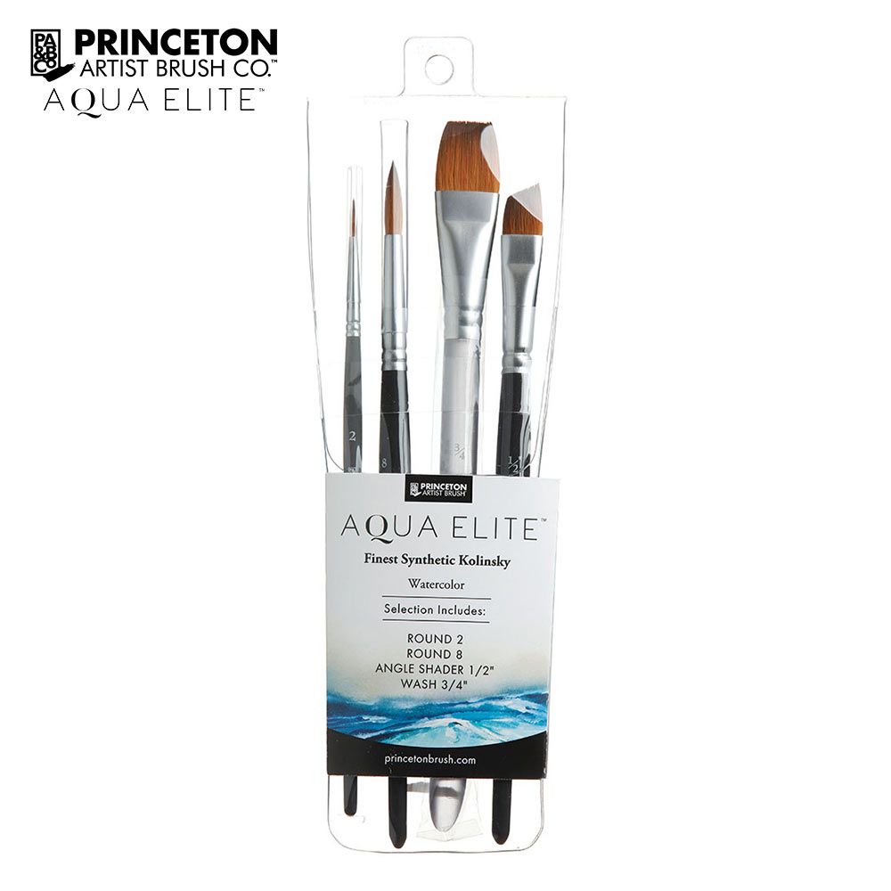 Princeton Aqua Elite Series 4850 Synthetic Watercolor Brushes 