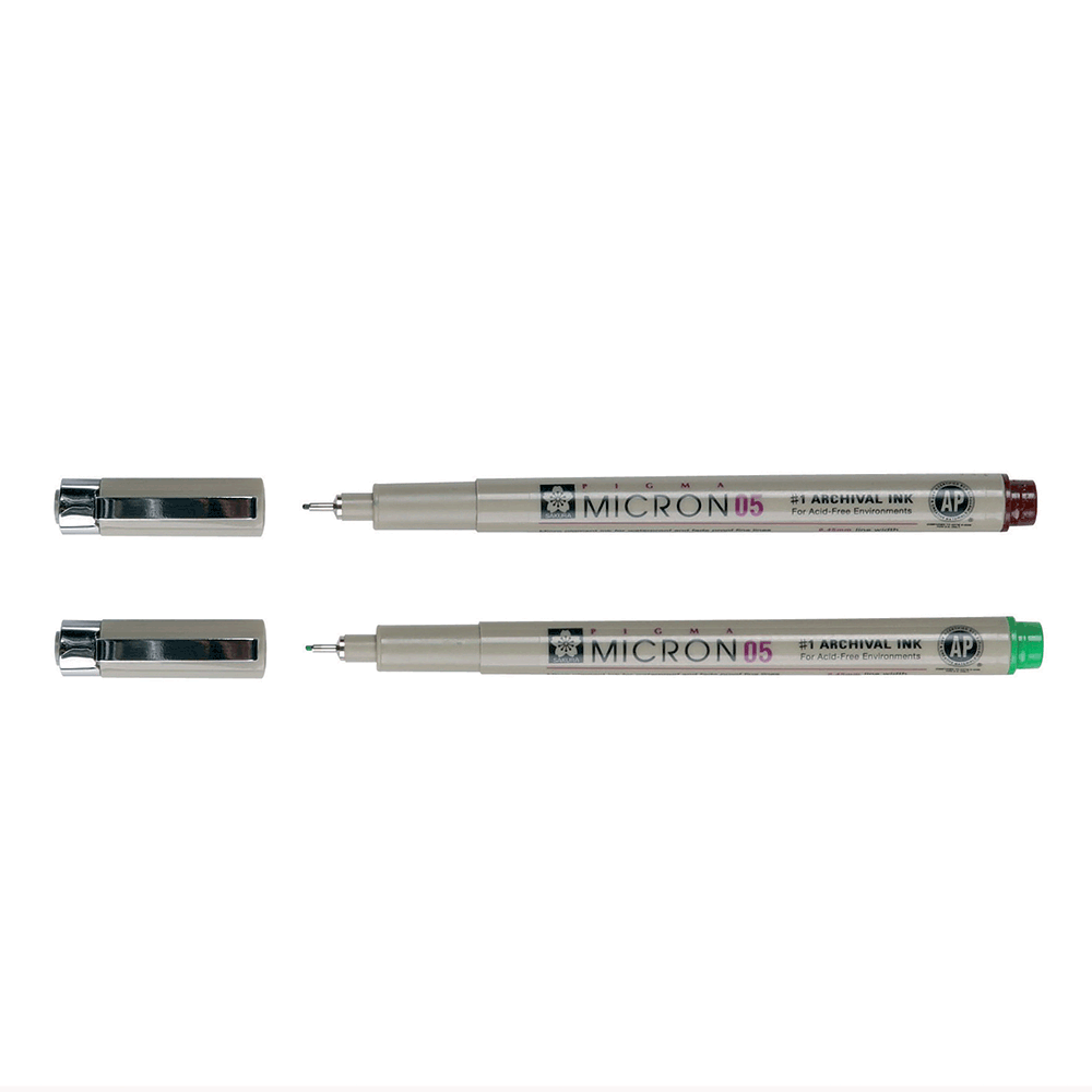 Sakura Pigma Micron pen 01 Blue ink marker felt tip pen, Archival pigment  ink pens for artist, zentangle, technical drawing pens - 8 pack of Micron  01