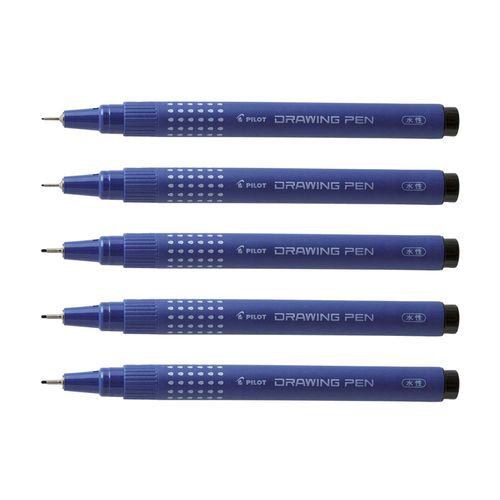 Image of Pilot Drawing Fineliner Pen Set of 5