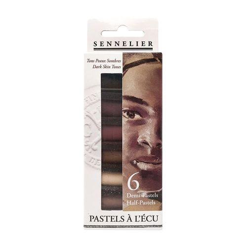 Image of Sennelier Soft Pastel 6 Half Stick Set Dark Skin Tones