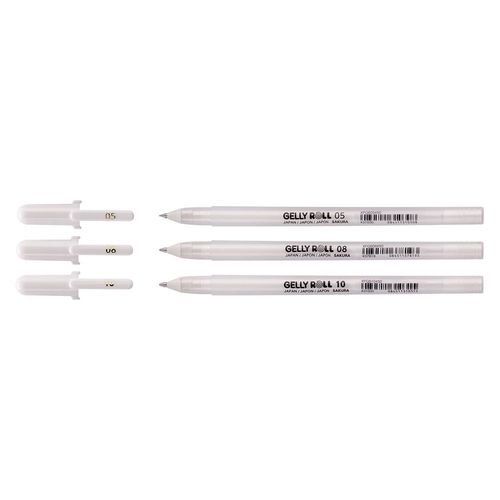 Image of Sakura Gelly Roll Gel Pens Bright White Set of 3