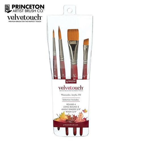 Image of Princeton Velvetouch Series 3950 Pro 4 Brush Set