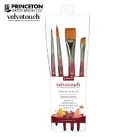 Princeton Velvetouch Series 3950 Pro 4 Brush Set