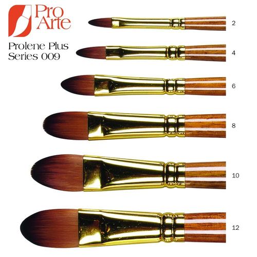 Image of Pro Arte Prolene Plus Series 009 Filbert Brush