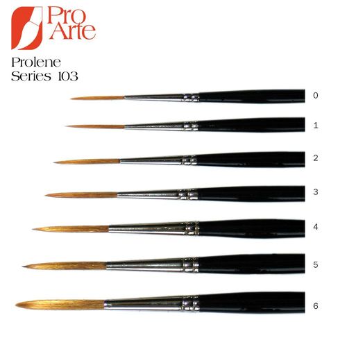 Image of Pro Arte Prolene Riggers Brush Series 103