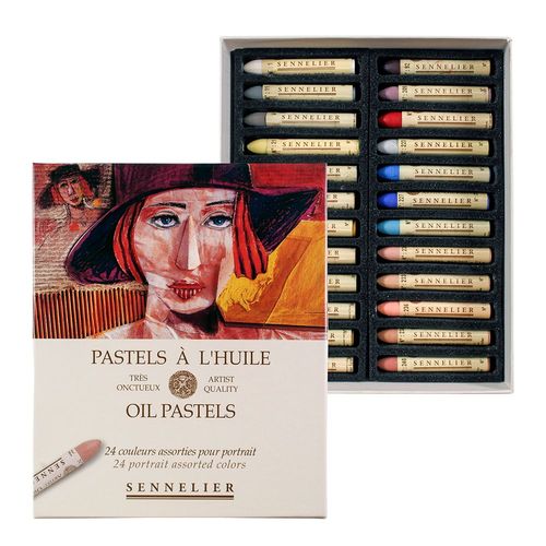 Image of Sennelier Oil Pastel 24 Stick Portrait Set