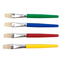 Junior Brushes Pack of 4 Flat