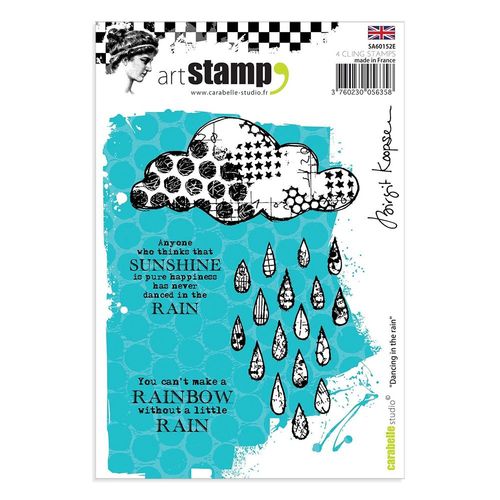 Image of Carabelle Studio Cling Stamp Dancing in the Rain