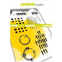 Carabelle Studio Cling Stamp Grungy Patterns