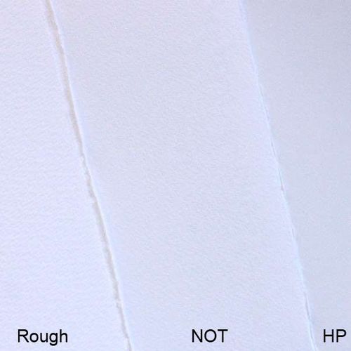 Saunders Waterford Full Sheet HIGH WHITE Rough Paper, 10 sheets