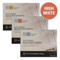 Saunders Waterford HIGH WHITE Watercolour Paper Block
