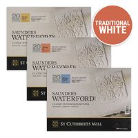 Saunders Waterford TRADITONAL WHITE Watercolour Paper Block