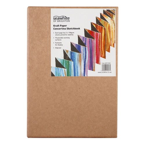 Image of Seawhite Kraft Paper Concertina Sketchbook with Case