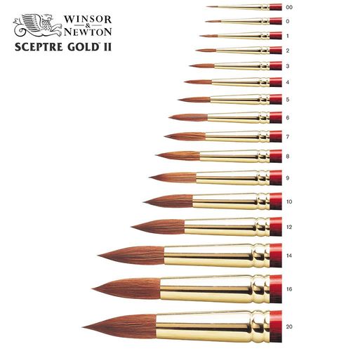 Image of Winsor & Newton Sceptre Gold II Series 101 Brush Round