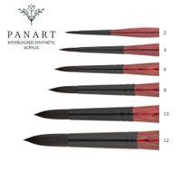 Panart Series 3302 Interlocked Synthetic Acrylic Brush Round