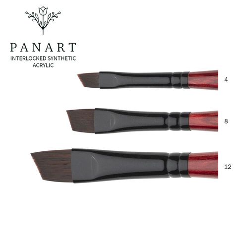 Image of Panart Series 3362 Interlocked Synthetic Acrylic Brush Angular